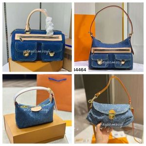 Designer Bags Vintage denim schouder handtas portemonnee tas dames jeans nooit crossbody kussen bakken grote capaciteit