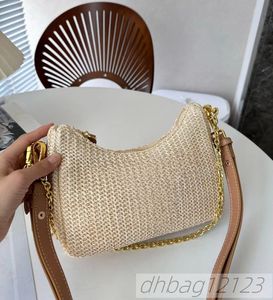 Designer Tassen Vrouw Strawtassen Nylon Luxe handtassen Hobos onderarm tas zomervakantiezak capaciteit onderarm tas winkels ontwerper Crossbody schoudertassen