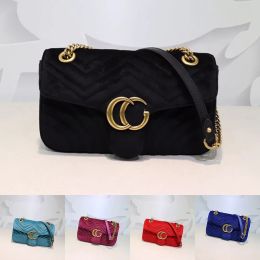 Sacs de créateurs Femmes Mode Sac à main Nouveau style Sac à bandoulière Lady Sacs à bandoulière Gold Drmont Velvet Classic Ouble G MaTote Luxe Cuir véritable