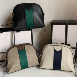 Sacs de créateurs Sacs à main pour femmes Sac à bandoulière Sac à dos Épaule Décoloration Coquilles antiques moyennes avec un petit miroir Chaîne en or détachable