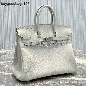 Bolsos de diseñador Bolsos para mujer Una vez cosidos a mano Hs Mano Bk25bk30togo Cuero Swift Milkshake Plata Gran capacidad