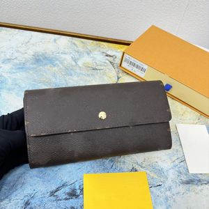 Sacs de créateurs Femmes Longs Portefeuilles Marque Blanc Plaid Marron Lettre Zippy Portefeuilles Pliable Multi-cartes Portefeuille Pochettes Porte-Monnaie Intégré Fermeture Éclair Poche Sacs À Main