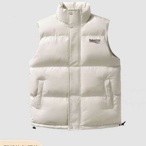 Balanciaga Designer Hommes et femmes Gilet Automne et hiver Vêtements d'extérieur Gilet Down Vest Couple Veste Tendance Balencaigaity Blanc