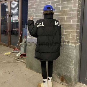 Designer Balanciagas Down Puffer Jacket Hommes Femmes Automne Hiver Pain Épaissi Chaud Lettre Lâche Coton Rembourré Vêtements Balenciga Parkas Manteaux