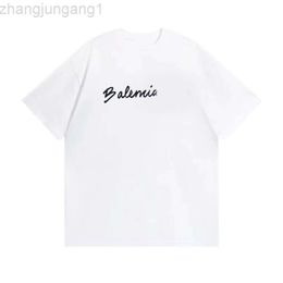 Designer Baleciaga T-shirt Blenciaga Summer Fashion Brand Mens and Womens Ba Family Imprimé Letter Partner Tshirt Coton pur à manches courtes