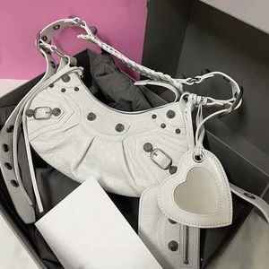 Ontwerper Balecigas Handtas Lederen tas Nieuwe One Shoulder Light Textuur Onderarm Cool Girl IAJV