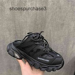 Designer Balencigs Fahion Casual schoenen Derde generatie Paris Track Black Daddy Dames lente en herfst b Family 2021 Ins Trendy sneakers met dikke zolen IAV0