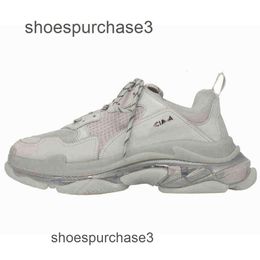 Designer Balencigs Mode Casual Chaussures Patins à roulettes Paris Lovers Daddy Ins2024 Super Fire Crystal Bottom Augmenté épais Sports respirants 4ZP8