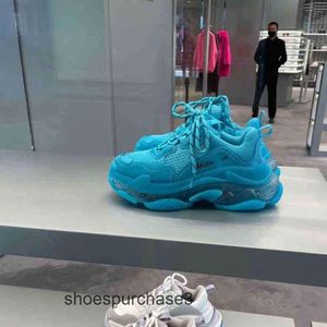 Designer Balencigs Mode Casual Chaussures Patins à roulettes Air Crystal Épais Accueil Paris Papa 2024 Génération Soled Porté Ins Tendance 9LV7