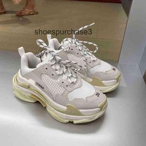 Designer Balencigs chaussures de loisir à la mode patins à roulettes épais femmes Triple semelle surélevée hommes sport loisirs Da VZH8