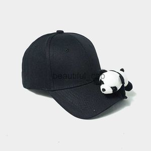 Design Ball Caps Hat Panda Baseball Hat Simple et pour les hommes et les femmes mignons et l'âge réductant le chapeau de protection solaire en plein air mignon