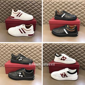 Designer Ballys Men Casual schoenen veterschoenen Schoenen Lederen sneakers Hoogwaardige mode Low Top Trainers met doosmaat 38-45