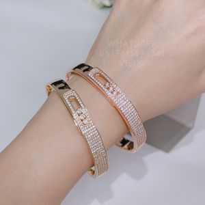 designer armband voor dames merk designer diamant luxe verguld 18K officiële reproducties 925 zilver Zal niet vervagen premium geschenken met doos 016