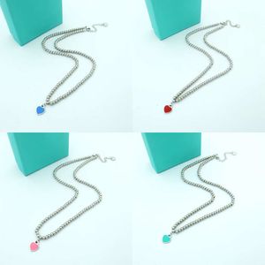 Designer Bangle Heart 925 Sliver Tiffanily Bracelet Sterling Sier Blue Email Love T Ball Chain Pink Chain Day Gift