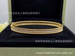 Designer Bangle Sweet VanCF-armband Jade Sky Star-armband 925 sterling zilver 18k gouden kraalrand volledige diamant roségouden caleidoscooparmband 14CT