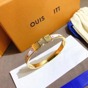 Bracelets de créateurs Bracelet pour bracelets de charme en nacre plaqué or pour femmes pendentif lettre bijoux en acier inoxydable joint non décoloré