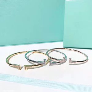 Bracelets de créateurs bracelet bijoux de luxe charme mode diamants or argent bracelet braccialetto pulsera pour femmes hommes homme mariage couple amant cadeau avec velours ba