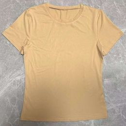 Cortique de base de base Spring et automne couleur solide Slim Pullaver T-shirt Womens Street Topspring and Automn Color Color Slim Fit Bottom T-shirt 3JZW