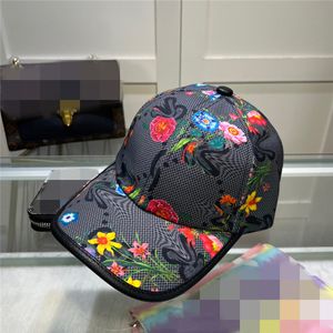 Designer Baseball Caps hoeden voor mannen vrouw gemonteerd G Hats Classic Style Luxe Snake Tiger Bee Cat canvas met Sun Hats verstelbare G1238