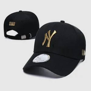 Casquette de baseball designer pour hommes chapeaux de luxe CHAPLE VINTAGE NY plusieurs couleurs Sunshade Chapeaux pour femme sport extérieur populaire Ornement de courbe courbe courbe GA0145 B4