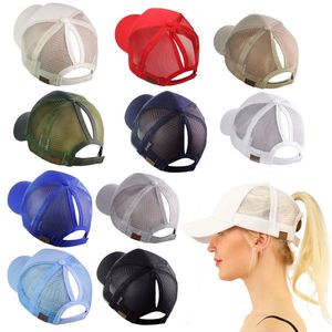 Casqueur de baseball designer pour hommes Femmes Summer Sund Sun Protection Sunshade Hat à queue de poney Ball Mesh Trucker Baseball Caps Messy Bun PonyCaps Wholesale