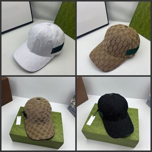 Designer baseballpet hoge kwaliteit klassieke stijl baseball caps voor vrouw man luxe gorras borduurprint voorzien hoeden witte streep eenvoudig hj063 H4