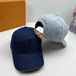 Diseñador gorra de béisbol para hombre Demin Ball Caps para mujer Carta de lujo bordado sombrero de cubo Moda Deportes Viajes Sombreros casuales para hombres Nuevo -3