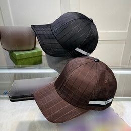 Designer Casquette de baseball Hommes Mode Plaid Motif Chapeaux Marque de luxe Lettres Chapeau de soleil Style classique Casquette Casual Summer Ball Caps Protection solaire Rétro Hot -7