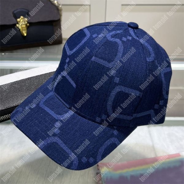 Diseñador Gorra de béisbol para hombre Luxurys Sombrero equipado Moda Denim Gorras de béisbol para mujeres Casaul Sombreros ajustables Casquette