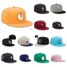 Designer Baseball Flat Sun Hat toute équipe Unisexe broderie Capes de football en plein air Sports Flex Hip Hop Bons ajustés CAP MAIL