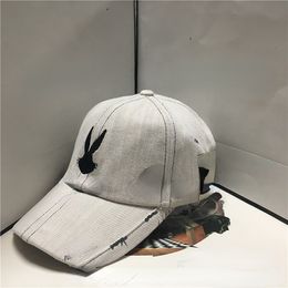 Designer Baseball Hat Rabbit Letters Print Fashion Street Hip Hop Cap Hoge kwaliteit voor mannen vrouwen