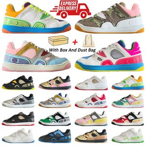 Designer Basket Basketbalschoenen Sluiting Hoge stijl Luxe Sneakers Enkel Contrast Verdikking Platform Felgekleurde stoffen Reflecterende Heren Trainers