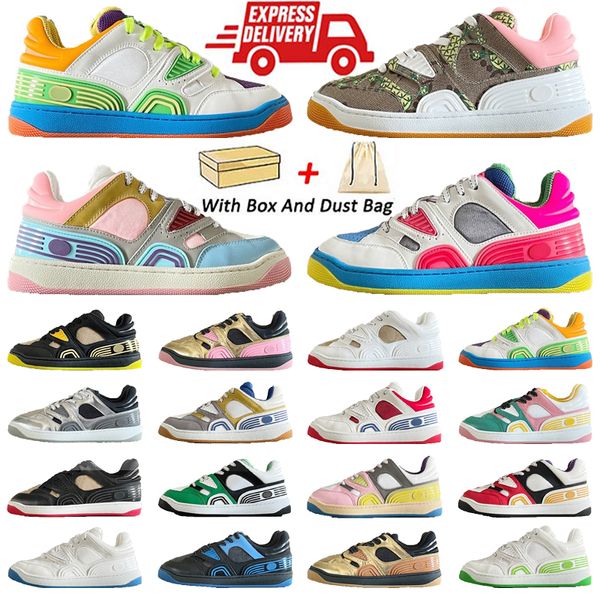 Zapatillas de baloncesto de diseñador Cierre de estilo alto Zapatillas de deporte de lujo Tobillo Contraste Plataforma de engrosamiento Telas de colores brillantes Zapatillas reflectantes para hombres