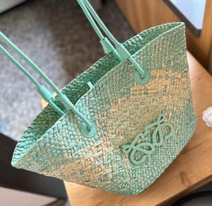 Panier de créateur Sac de paille Loe Fashion Tote Sac Panier Raffias Sac de créateur à main Cross Cross Body Open Beach Hands Hands Hands Sac Sac Sac de haute qualité Lowewes