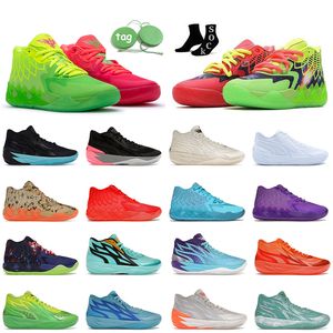 Chaussure de basket-ball de créateur Lamelo Ball Chaussures MB 0.1 0.2 Mocassins Baskets pour hommes Queen City Fade Supernova Rick et Morty Hommes Baskets de plate-forme de sport en plein air Taille 12