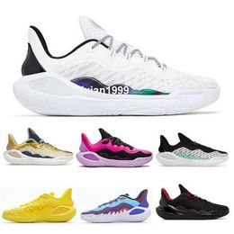 Chaussures de basket-ball designer Curry11 Future Flow 11 Champions Mindset Girl Dad Dub Nation Domaine Pink 2024 White Trainer Sneakers Taille 7 - 12