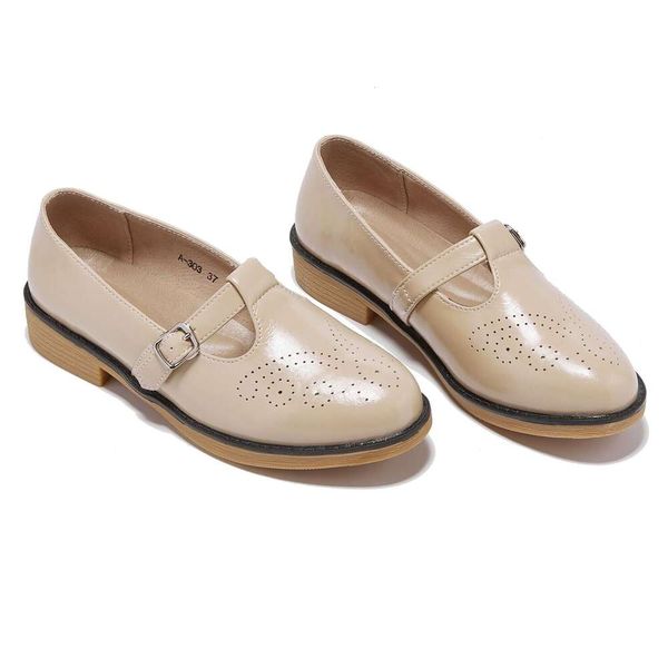 2024 Chaussures Leather Mary Women's - Truland Oxford Jane Jane One Step T-STRAP LOAFERS CONCUTER CLOSE TOE FORMAL FORMAL FLAT