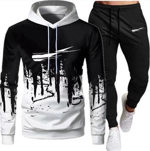 Designer Basketball sportswear Ensemble de survêtements pour hommes Costume Tide Letters Print High Street Loose Hoodies and Sweatpants Sets Casual mens Womens Two Piece Outfits