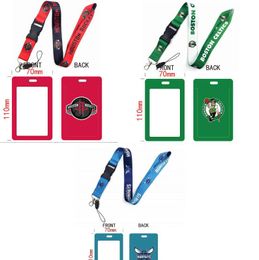 Designer Basketball Team Men Sport Mobiele telefoon Banden Keychains Lanyard Rope For Keys ID -kaart Employee Card Badge Holder ID Card Buckle Lanyard