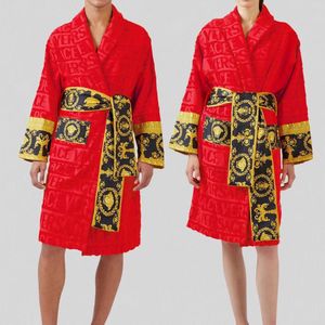 Designer Bath Robe Bathrobe Cardigan Swimwear Heren Hoodie Afdrukken Beste versie 100% katoen luxueuze groothandel 2 paren korting