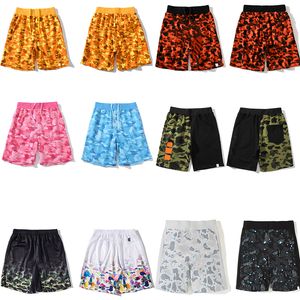 designer Bathing Ape mens shorts Hommes femmes été requin tête poisson bouche broderie badge Shorts Plages JapanSports Pantalon M / L / XL / XXL / XXXL