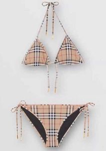 Designer Bading Suits Summer Swimsuit Stripe Draad hoofdcontrolepatroon Set Fashion Comfortabele kleding Bikini's kinderen 11