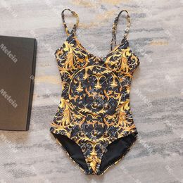 Designer Badpakken Vrouw Klassieke Print Zwemkleding uit één stuk Charmant Bikini Strand Dames Zwempak Backless Badmode