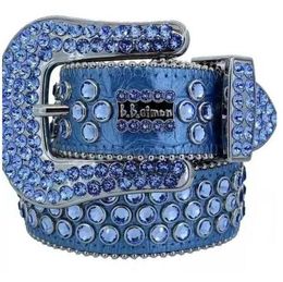 Designer BB Belt 2023 Simon Belts For Men Women Glanzende diamantgordel zwart op zwart blauw wit multolour met bling steentjes als cadeau d4