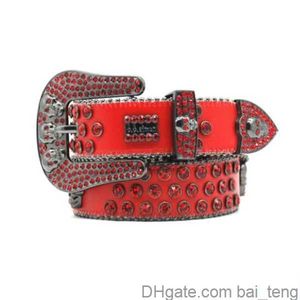Designer BB Belt Simon Belt voor mannen Women Glanzende diamant op zwart blauw wit multicolour met bling steentjes als cadeau bai03 2x
