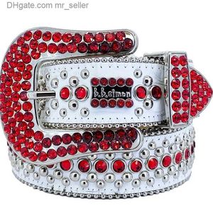 Designer Bb Ceinture Simon Ceintures pour Hommes Femmes Ceinture en diamant brillant Noir Bleu blanc multicolore avec strass bling comme cadeau monsieur le vendeur