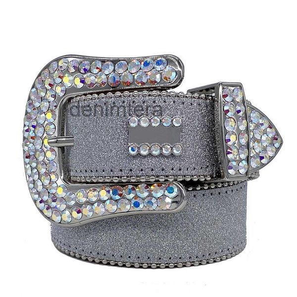 Diseñador Bb Belt Simon Cinturones para hombres y mujeres Diamante brillante Alta calidad Suave Cómodo Durable Cuero artificial Multicolor con diamantes de imitación Bling EQT6