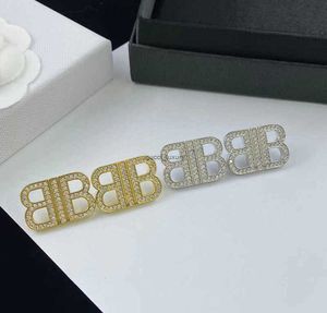 Boucles d'oreilles de créateur BB, bijoux en or, charme, maison, Style Paris, nouveau Live Tiktok en automne et en hiver