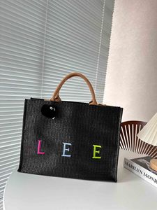 Designer sac de plage mode luxe tricot shopping sacs à main grande capacité tissé panier bandoulière sac à bandoulière disponible en 2 couleurs