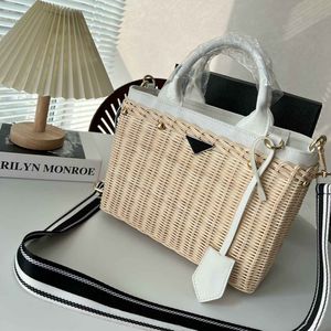 Designer Beach Bag Straw Woody Totes Summer SunshineTravel Shopping Bags Luxury Crossbody Women Handbag